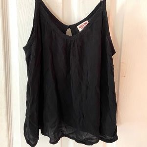 Black flowy tank top